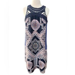 MSK Paisley/Boho Print Sleeveless Dress in Size Large